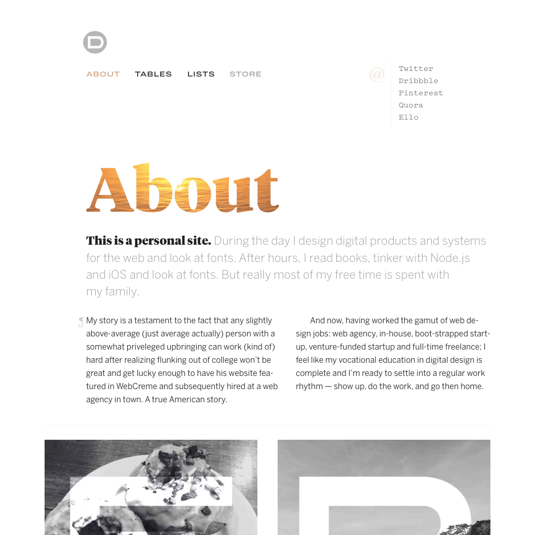 Fonts Used:         Tiempos Headline,         Benton Sans,         Pitch · Typewolf Typography Inspiration