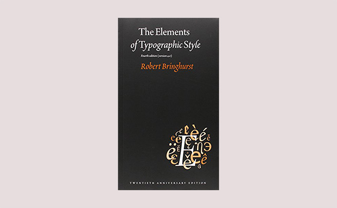 The Elements of Typographic Style book cover