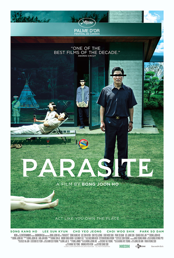 Parasite movie poster font