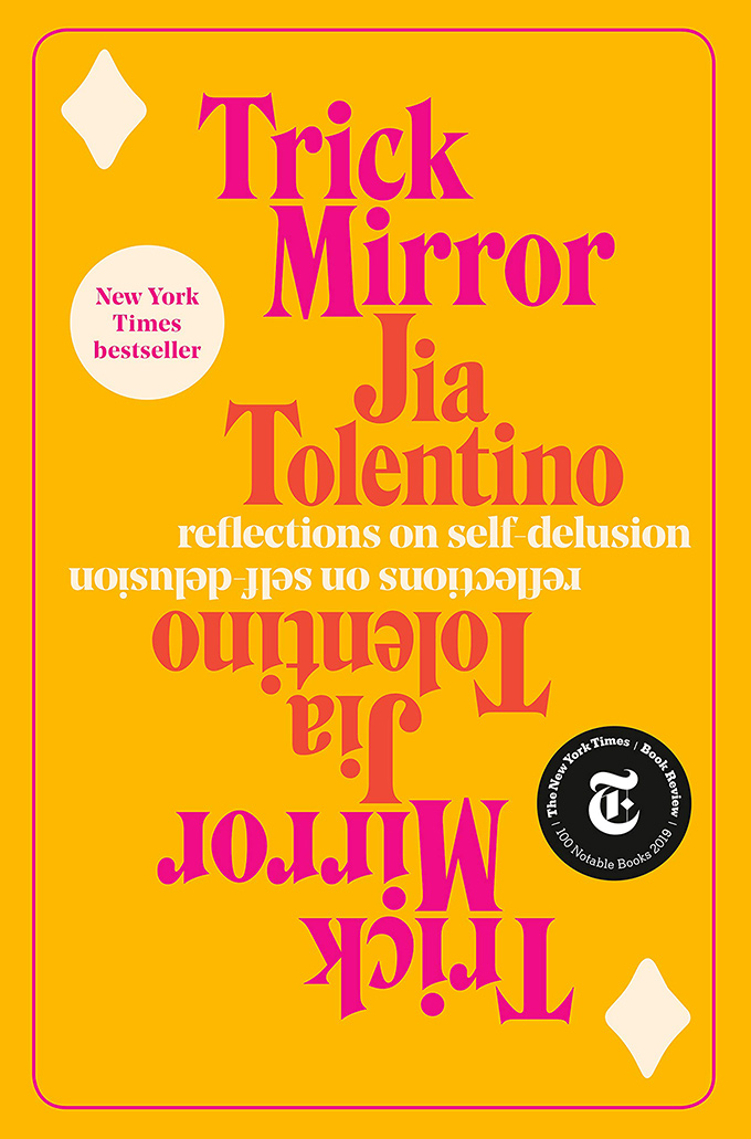 Fonte da capa do livro Trick Mirror