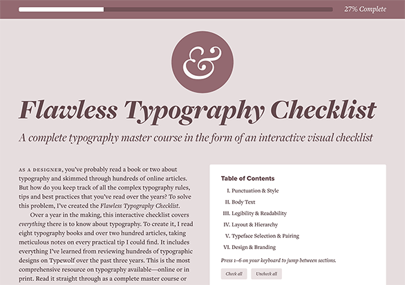 Flawless Typography Checklist