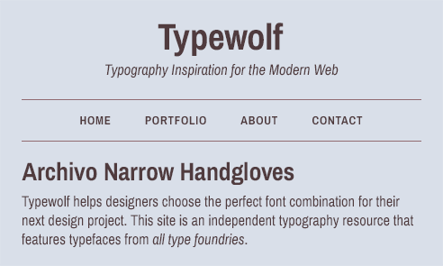 Archivo Narrow Font Sample