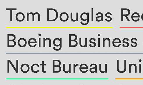 Circular Font Sample