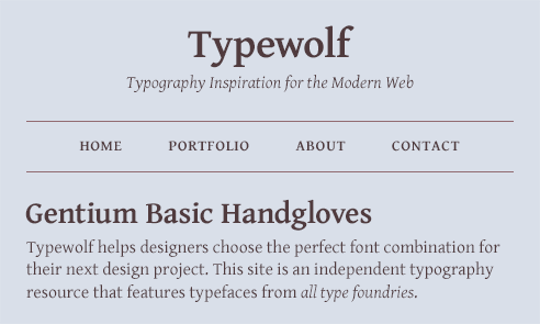 Gentium Basic Font Sample