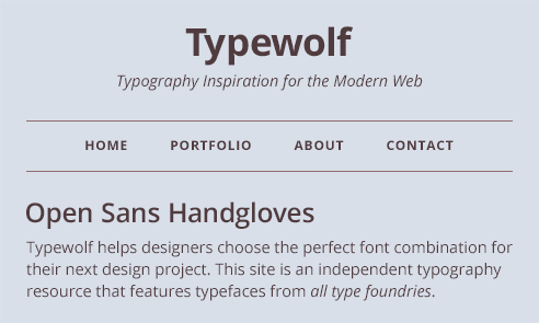 Open Sans Font Sample