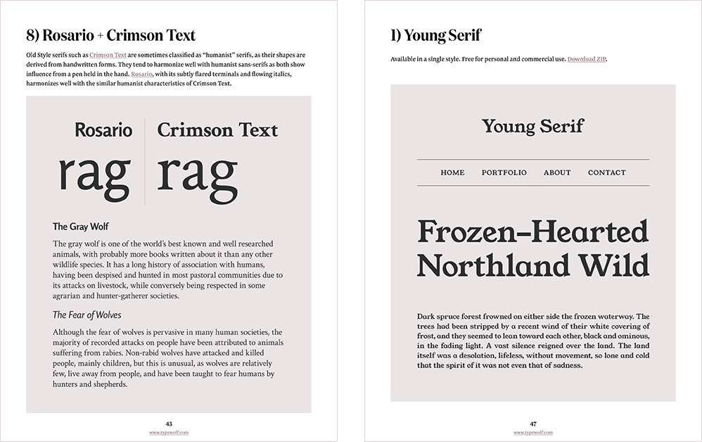 The Definitive Guide to Free Fonts · Typewolf