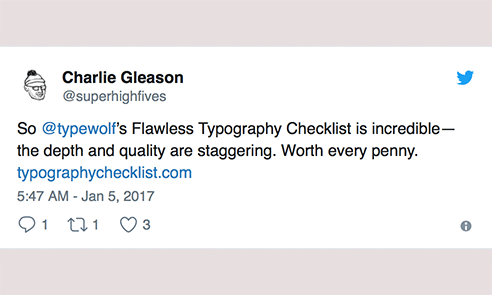 Flawless Typography Checklist