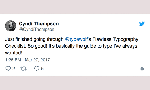 Flawless Typography Checklist