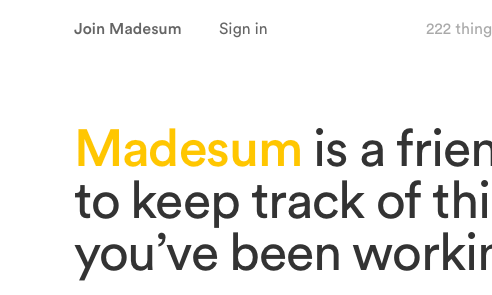 Madesum