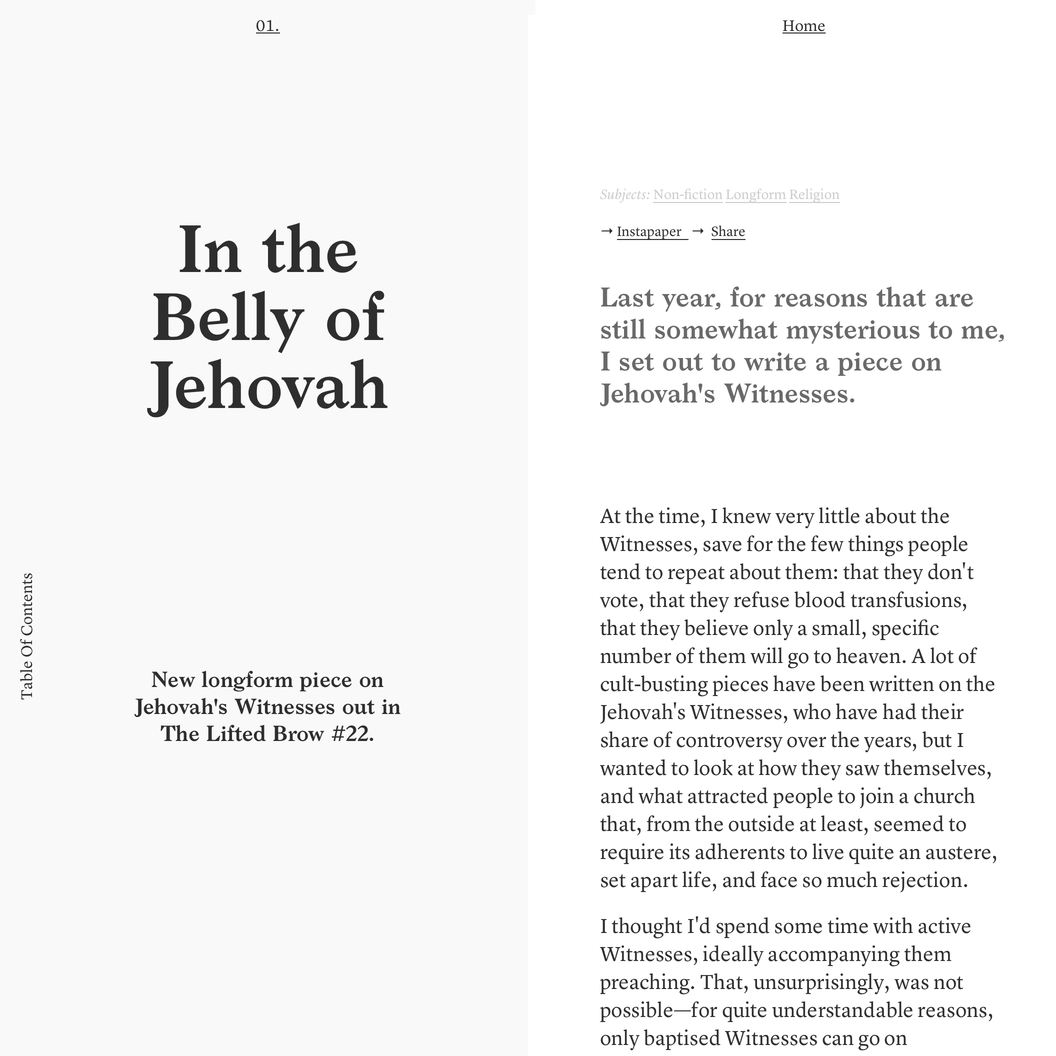 Fonts Used:         Larish Neue,         Lyon Text · Typewolf Typography Inspiration