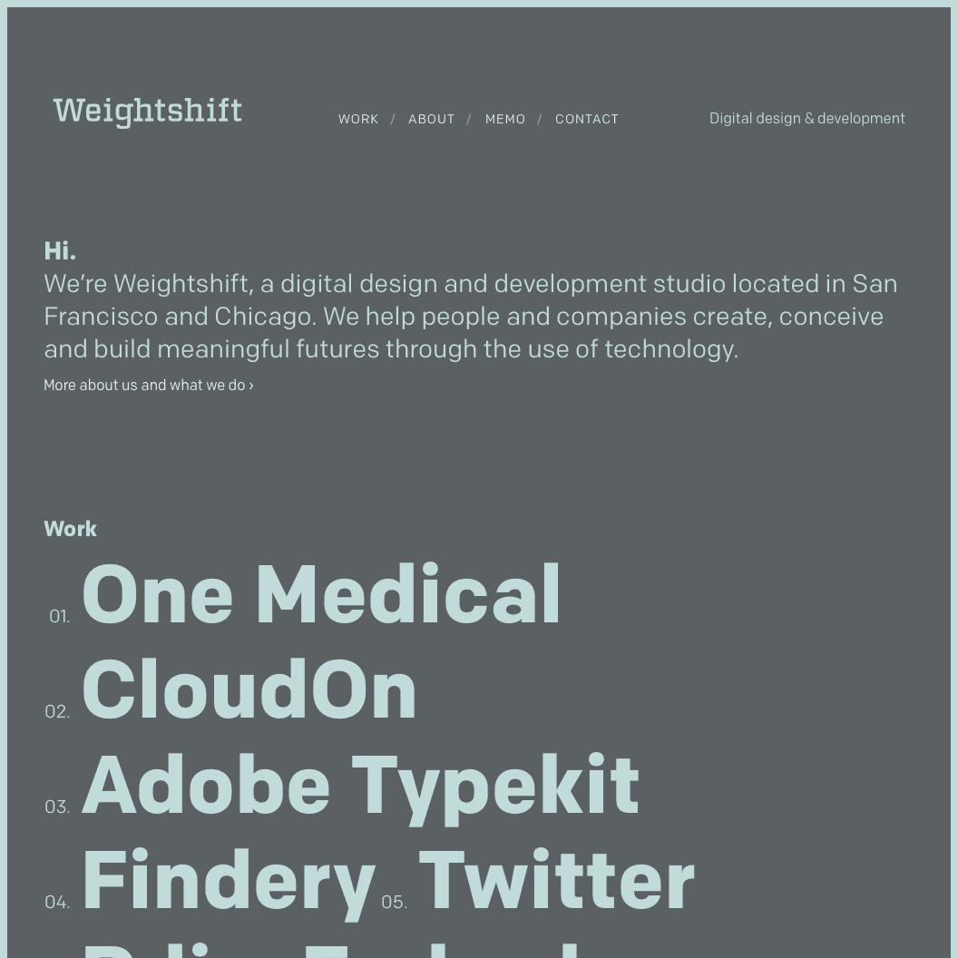 Fonts Used:         Colfax · Typewolf Typography Inspiration