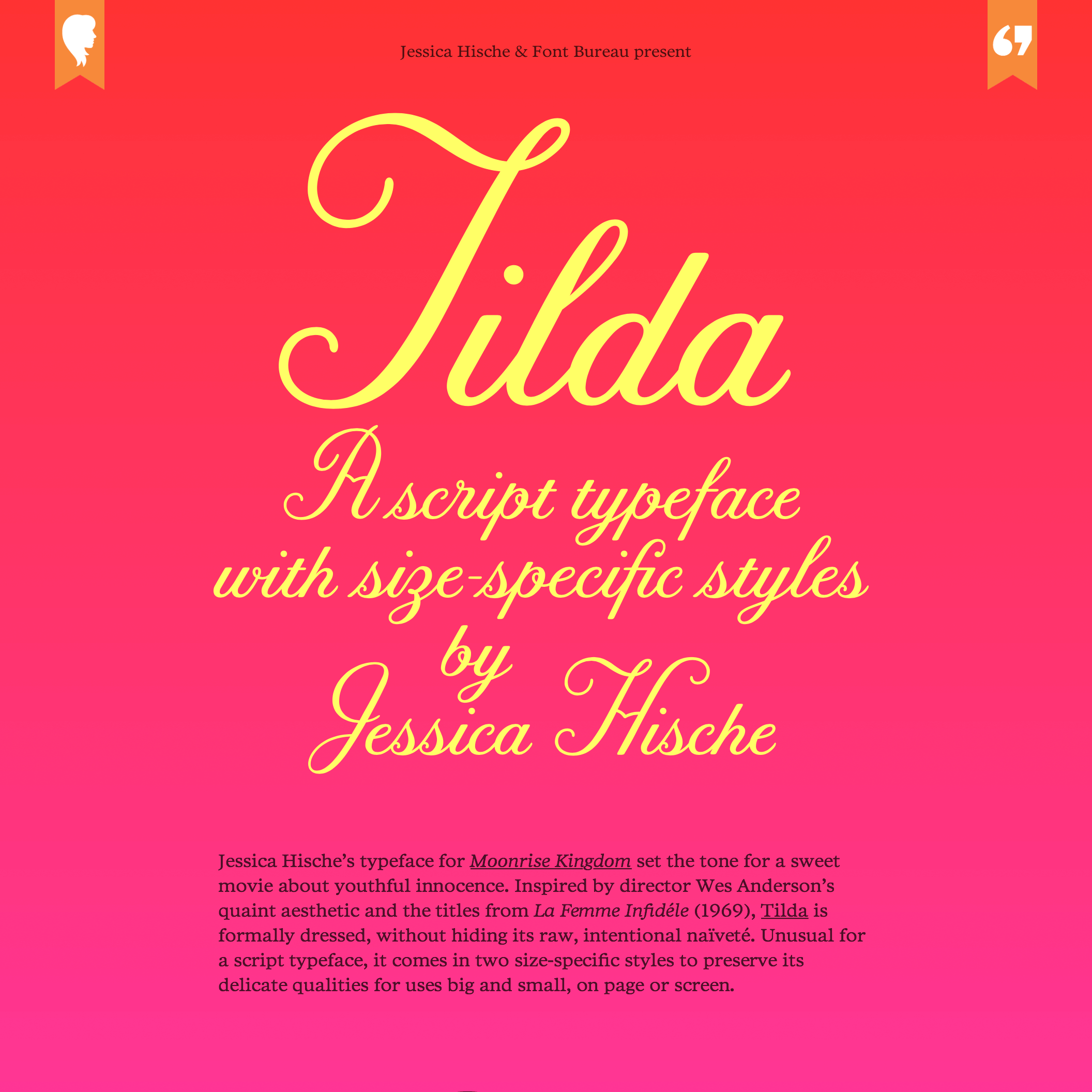 Fonts Used:         Tilda,         Poynter Serif · Typewolf Typography Inspiration