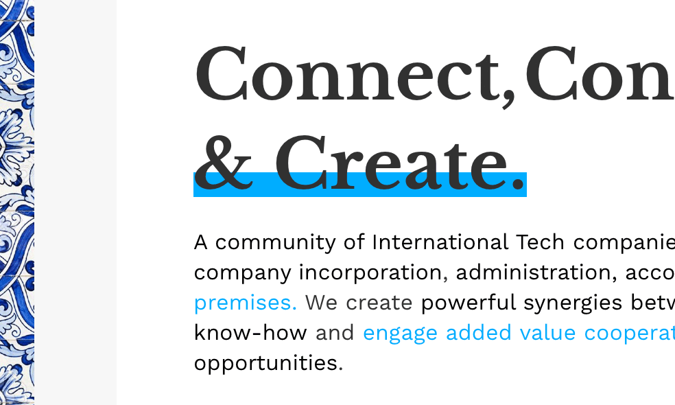 Connect font