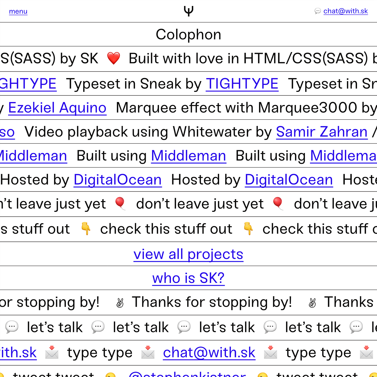 Fonts Used:         Sneak · Typewolf Typography Inspiration