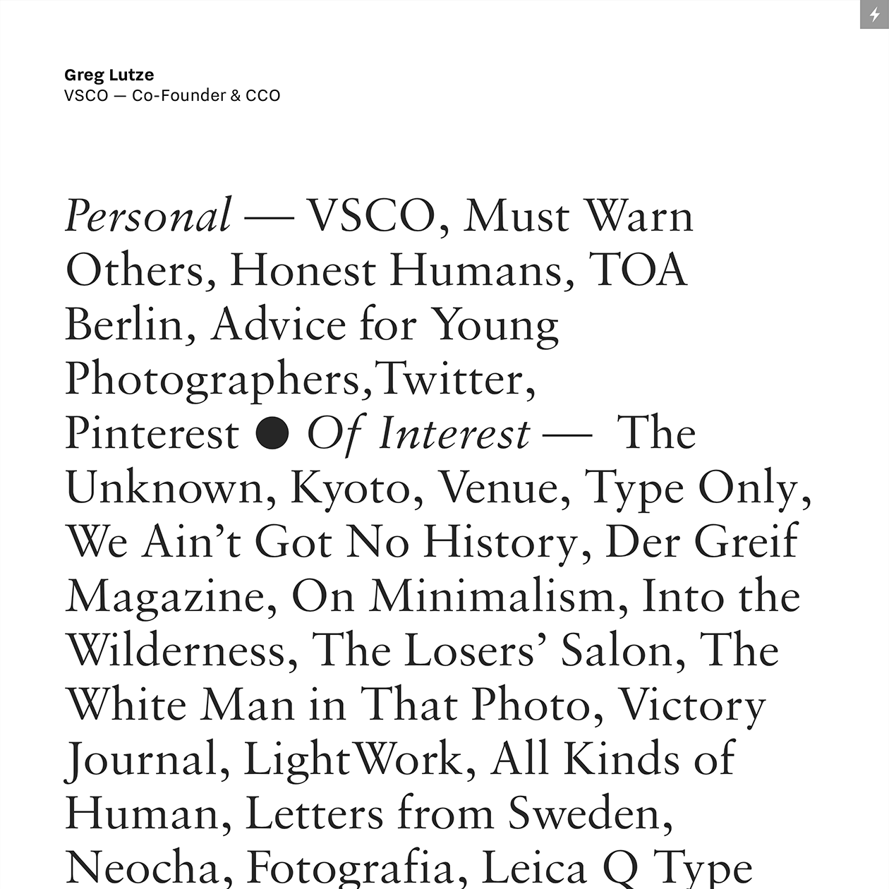 Fonts Used:         Sabon,         Nitti Grotesk · Typewolf Typography Inspiration