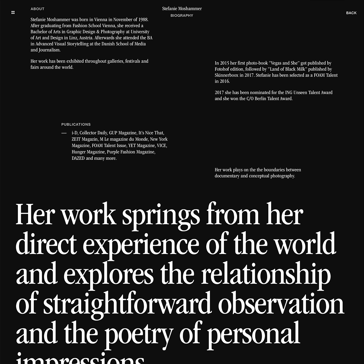 Fonts Used:         ITC Garamond,         Neue Haas Grotesk · Typewolf Typography Inspiration