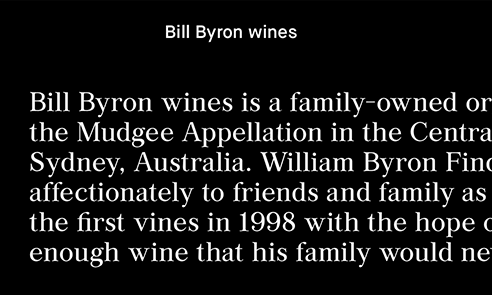 Bill Byron Wines