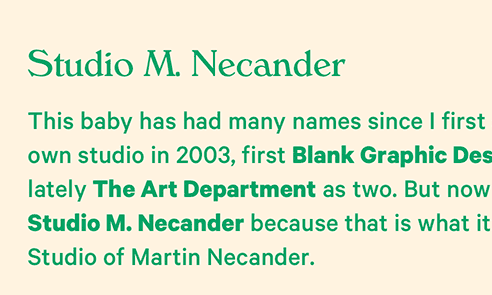 Studio M. Necander