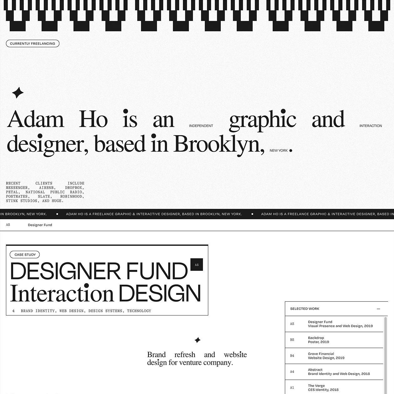 Fonts Used:         Times Dot,         Degular,         GT Alpina Typewriter · Typewolf Typography Inspiration