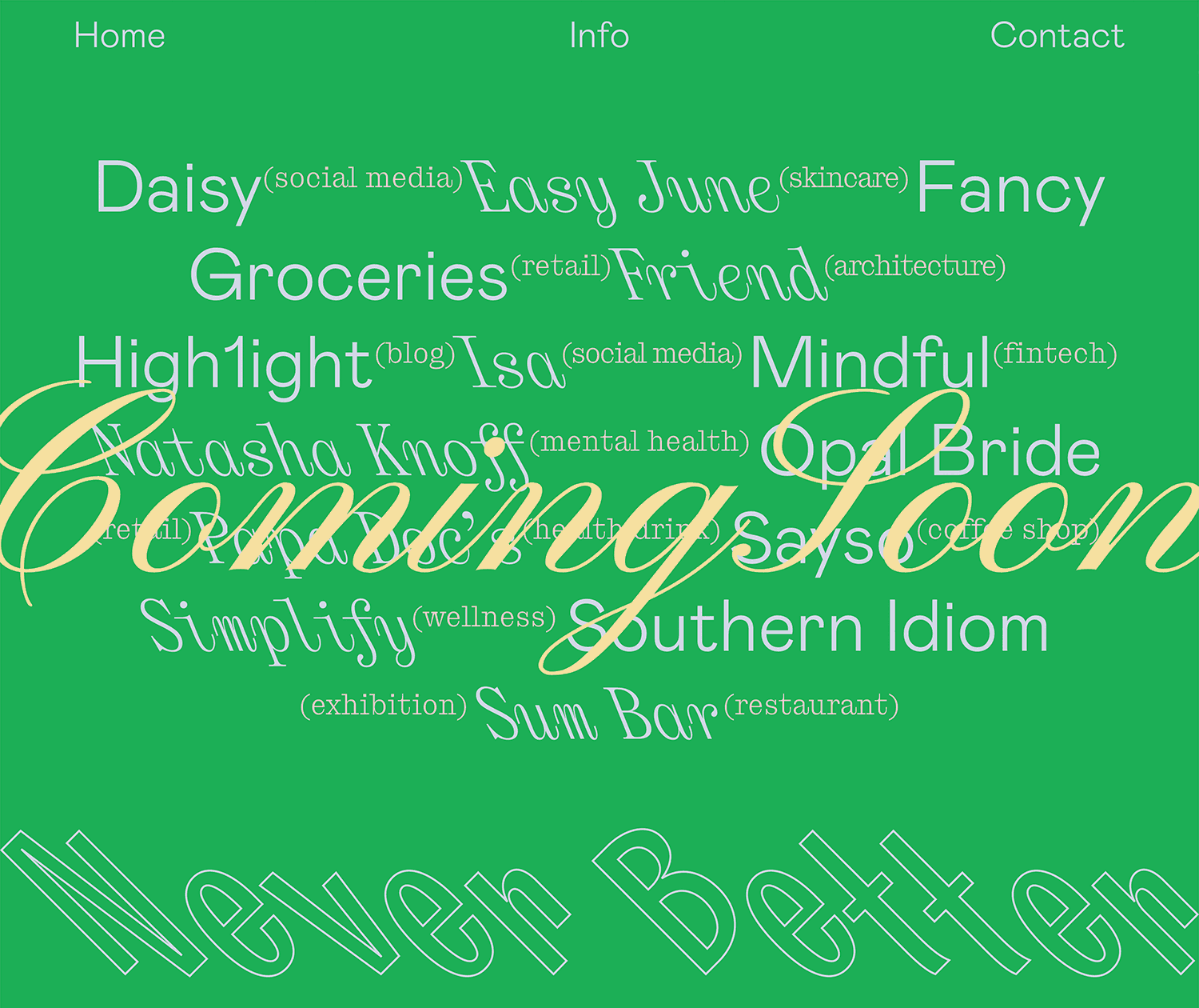 Fonts Used:         Mabry,         Cucina,         Panama,         Selva Script,         Pinyon Script · Typewolf Typography Inspiration
