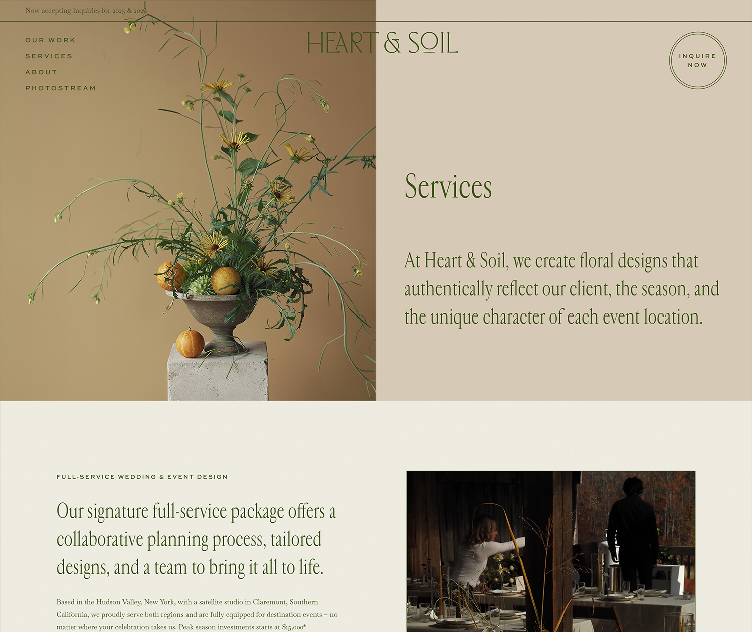 Fonts Used:         Cardinal,         Sweet Sans,         Baskerville · Typewolf Typography Inspiration